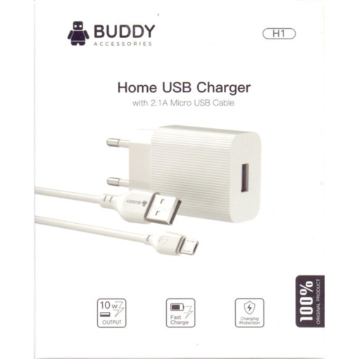 BUDDY Home USB charger 10W H1 BUDDY Home USB charger 10W H1 BUDDY Home USB charger 10W H1