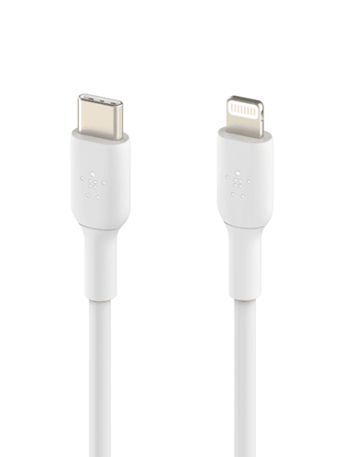 Belkin BOOSTCHARGE USB-C to Lightning Cable 1m WhiteBelkin BOOSTCHARGE USB-C to Lightning Cable 1m WhiteBelkin BOOSTCHARGE USB-C to Lightning Cable 1m White