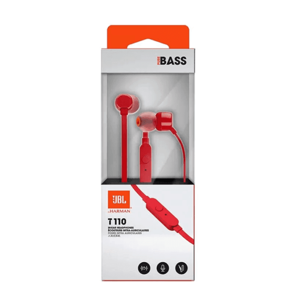 JBL Tune In-Ear Wireless Headphones RedJBL Tune In-Ear Wireless Headphones RedJBL Tune In-Ear Wireless Headphones Red