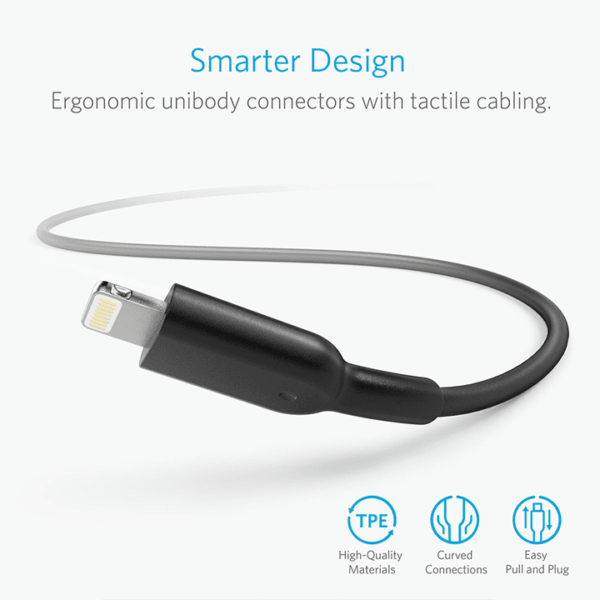 anker powerline II with lightning 3ft NEW - Blackanker powerline II with lightning 3ft NEW - Blackanker powerline II with lightning 3ft NEW - Black