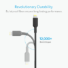 anker powerline II with lightning 3ft NEW - Black