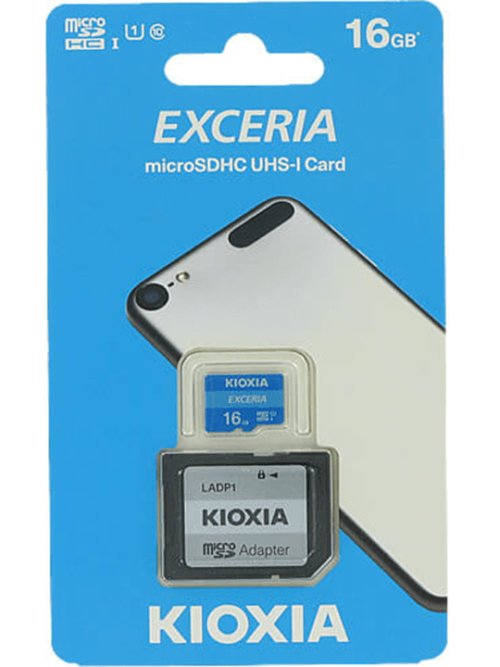 Kioxia microSD Memory Card 16GBKioxia microSD Memory Card 16GBKioxia microSD Memory Card 16GB