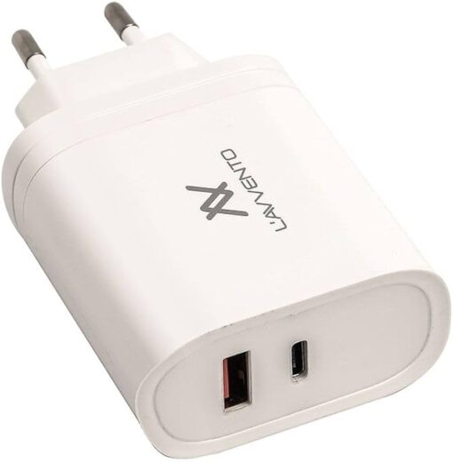 Lavvento PD Fast Charger Dual Port USB/Type-C 36W MP457