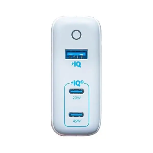 anker power port III 3-port 65W - White